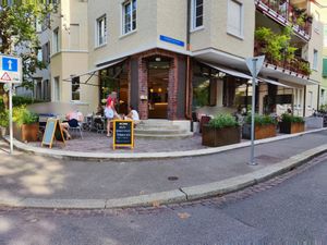 Exterior at Café Nona in Basel
