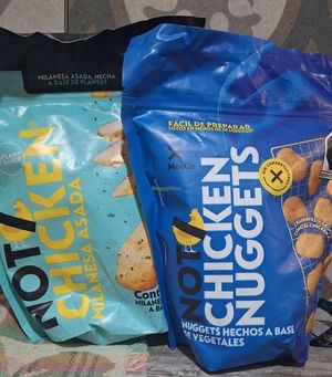 Milanesas y Nuggets de NotCo ❤️🐥🌱 at Abasto Vegano in Mexico City