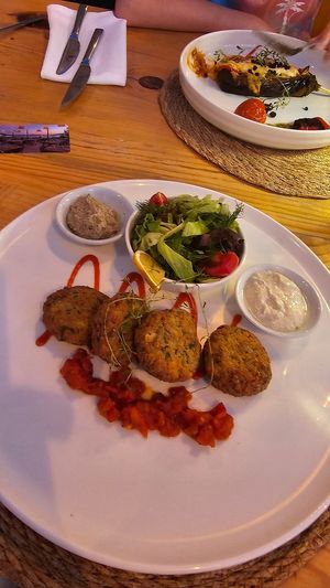 Falafel at Kalamaki Restaurant Kalkan in Kalkan