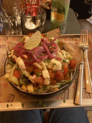 Loaded fries (don’t know which one)  at Karma Kebab in Amsterdam