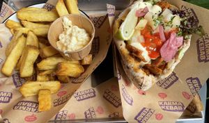 Le pastor pita menuu  at Karma Kebab in Amsterdam