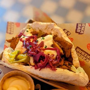 Vegan Classic Lowlander Sourdough Pita at Karma Kebab in Amsterdam