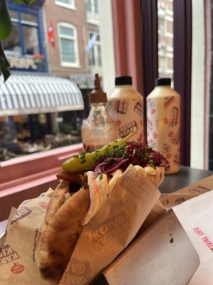 Classic Kebab in Pita  at Karma Kebab in Amsterdam