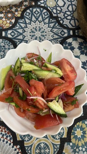 salad  at Afrosiyob in Samarkand