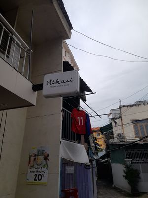 Outside at Hikari Vegetarian Cafe Q1 in Ho Chi Minh City