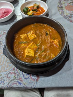 Kimchi stew at Arirang - 아리랑 in Samarkand