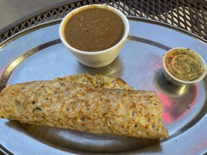 Dosa  at Annapurna's World Vegetarian Cafe in Santa Fe