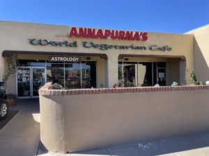   at Annapurna's World Vegetarian Cafe in Santa Fe