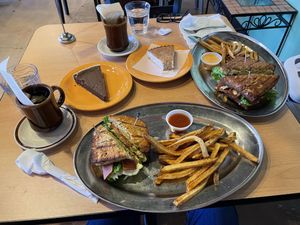   at Annapurna's World Vegetarian Cafe in Santa Fe