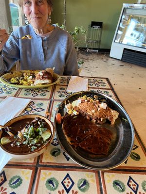   at Annapurna's World Vegetarian Cafe in Santa Fe