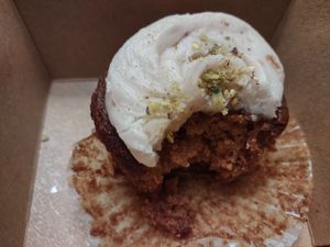 Chai Cupcake at Annapurna's World Vegetarian Cafe in Santa Fe