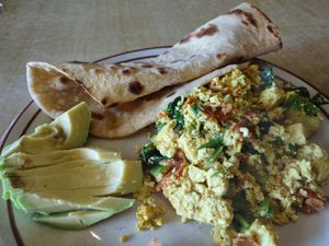 Tofu Scramble at Annapurna's World Vegetarian Cafe in Santa Fe