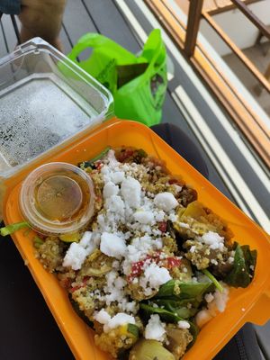 Quinoa bowl at Annapurna's World Vegetarian Cafe in Santa Fe