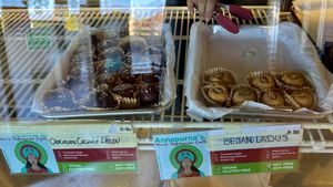 Vegan laddoos  at Annapurna's World Vegetarian Cafe in Santa Fe