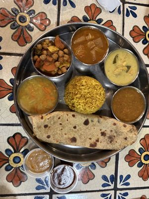 Thaali  at Annapurna's World Vegetarian Cafe in Santa Fe