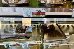 Dessert display case   at Annapurna's World Vegetarian Cafe in Santa Fe