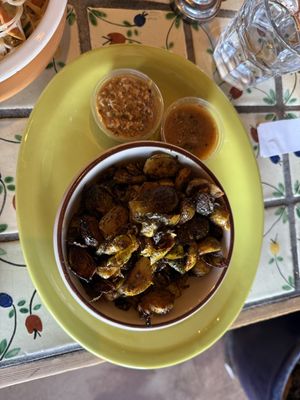 Harissa Brussels   at Annapurna's World Vegetarian Cafe in Santa Fe