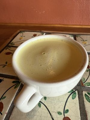 Golden milk   at Annapurna's World Vegetarian Cafe in Santa Fe