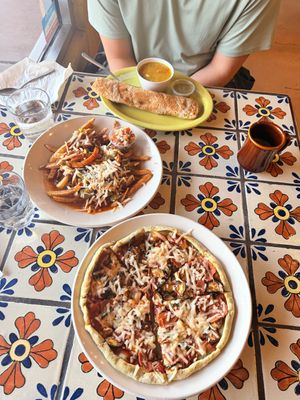   at Annapurna's World Vegetarian Cafe in Santa Fe