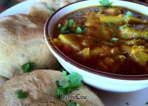 A wonderful bowl of comfort. at Annapurna's World Vegetarian Cafe in Santa Fe