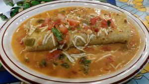 Looks New Mexican ... Tastes India ... ALL DELICIOUS at Annapurna's World Vegetarian Cafe in Santa Fe