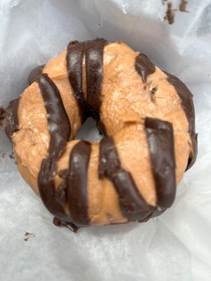 Espresso chocolate donut at Psycho Donuts in Campbell