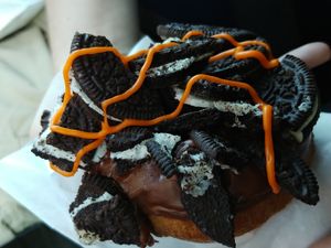 $3.00 Kooky for Cocoa Vegan Cake Donut at Psycho Donuts in Campbell