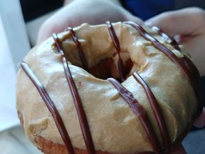 $3.00 Espresso Yo' Self Vegan Cake Donut at Psycho Donuts in Campbell