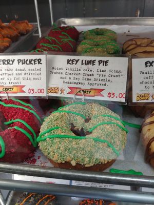 $3.00 Key Lime Pie: Vegan Tuesday Vegan Donut Selection 10 of 13 at Psycho Donuts in Campbell