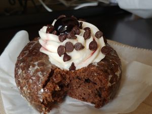 $3.50 Black Forest: Super Delicious 😋 Recommend. We picked it up on a Vegan Tuesday! at Psycho Donuts in Campbell
