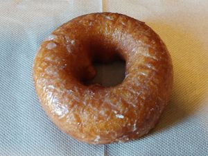 $2.25 Pumpkin Glazed Vegan Cake Donut 🎃: I think that was the price. at Psycho Donuts in Campbell