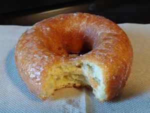 $2.25 Pumpkin Glazed Vegan Cake Donut 🎃: I think that was the price.  It tasted super fresh. We thought it tasted like banana bread 🍌. I actually don't like banana bread, but at Psycho Donuts in Campbell
