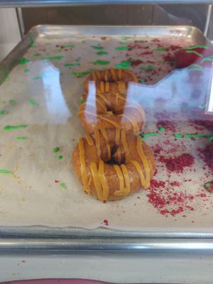 Pumpkin Cake Donut with Maple Icing at Psycho Donuts in Campbell