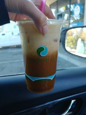 $4.25 Dirty Jack Iced: Really nice especially on a hot day. Love that they use greenware at Psycho Donuts in Campbell