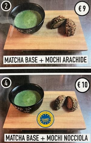 Menu 2  at Moko's Matcha in Milan