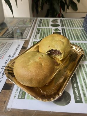 Red bean cakes  at Moko's Matcha in Milan
