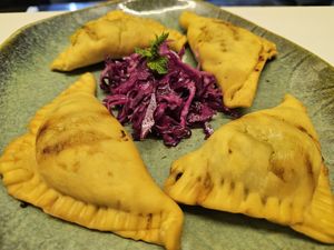 Vegane Samosa at Maza in Aschaffenburg