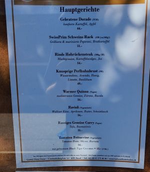 Menu (2024) at Caspar's in Basel