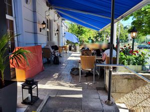 Bar seating (not sure if food served here) at Caspar's in Basel