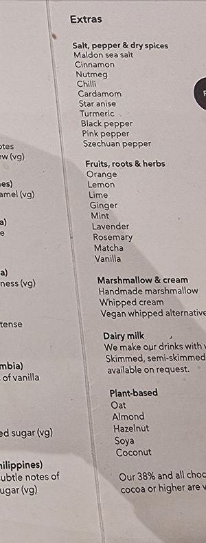 Milk options a plenty ! at Knoops in Leeds