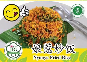 Please inform the staff if you want vegan option. Otherwise all dish come with egg. at JR's Veggie Delights in Shah Alam