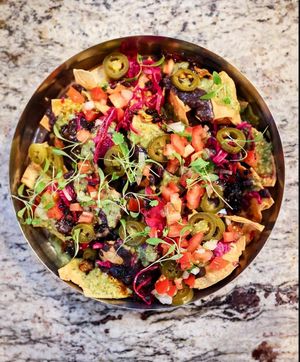 Vegan Nachos at Pico's Tacos - Food Stand in Altrincham