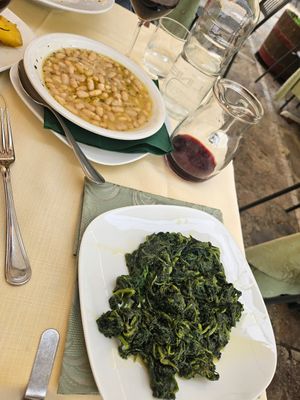 Witte bonen at Ristorante Il Feudo in Monteriggioni