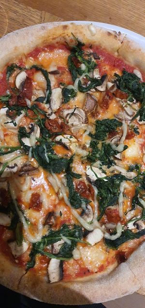 Vegan pizza at Srdcovka Ústí in Usti Nad Labem