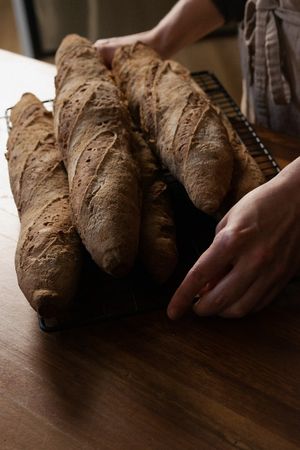 Baguette at Sarrasin Boulangerie in Montreal