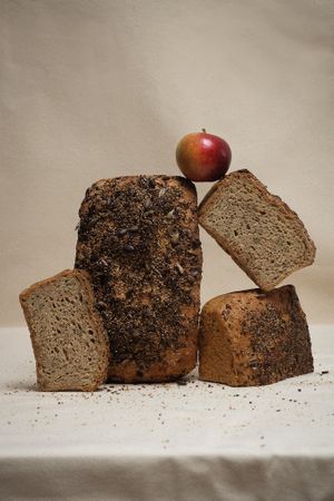 Seeded loaf at Sarrasin Boulangerie in Montreal