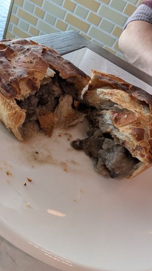 Mushroom 🍄 pie was tasty €8.50 at AMS - Salon Deli in Amsterdam