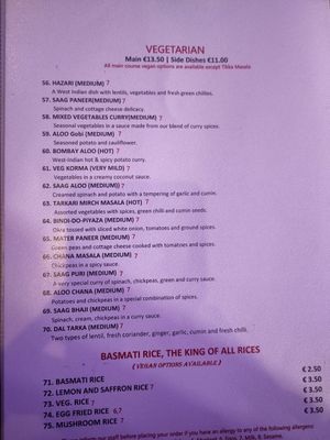Vegetable curries can (almost) all be vegan at Cafe Goa in Waterford