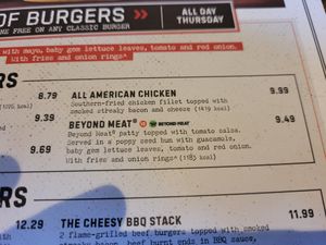 Beyond Meat Burger at Mill House in Chester