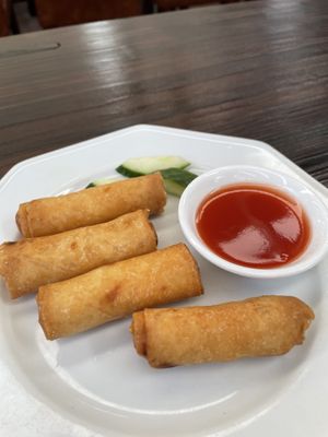 Spring rolls￼  at Vegie Bowl in Forest Hill